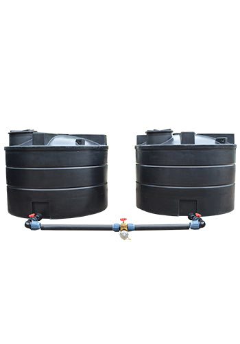 20,000 Litre (2 x 10K) Fire Water Tank - Instantaneous Connections